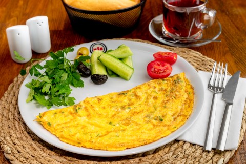 Mantarlı Kaşarlı Omlet